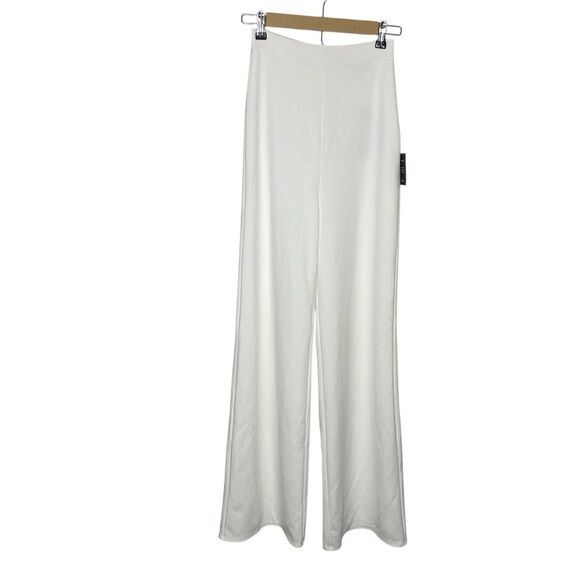 Lulus Only Tonight Jumpsuit Womens Small Ivory Two Piece Wide Leg Cocktail Vacay - Picture 8 of 14